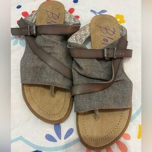 Blowfish Women's Brown and Gray Sandals